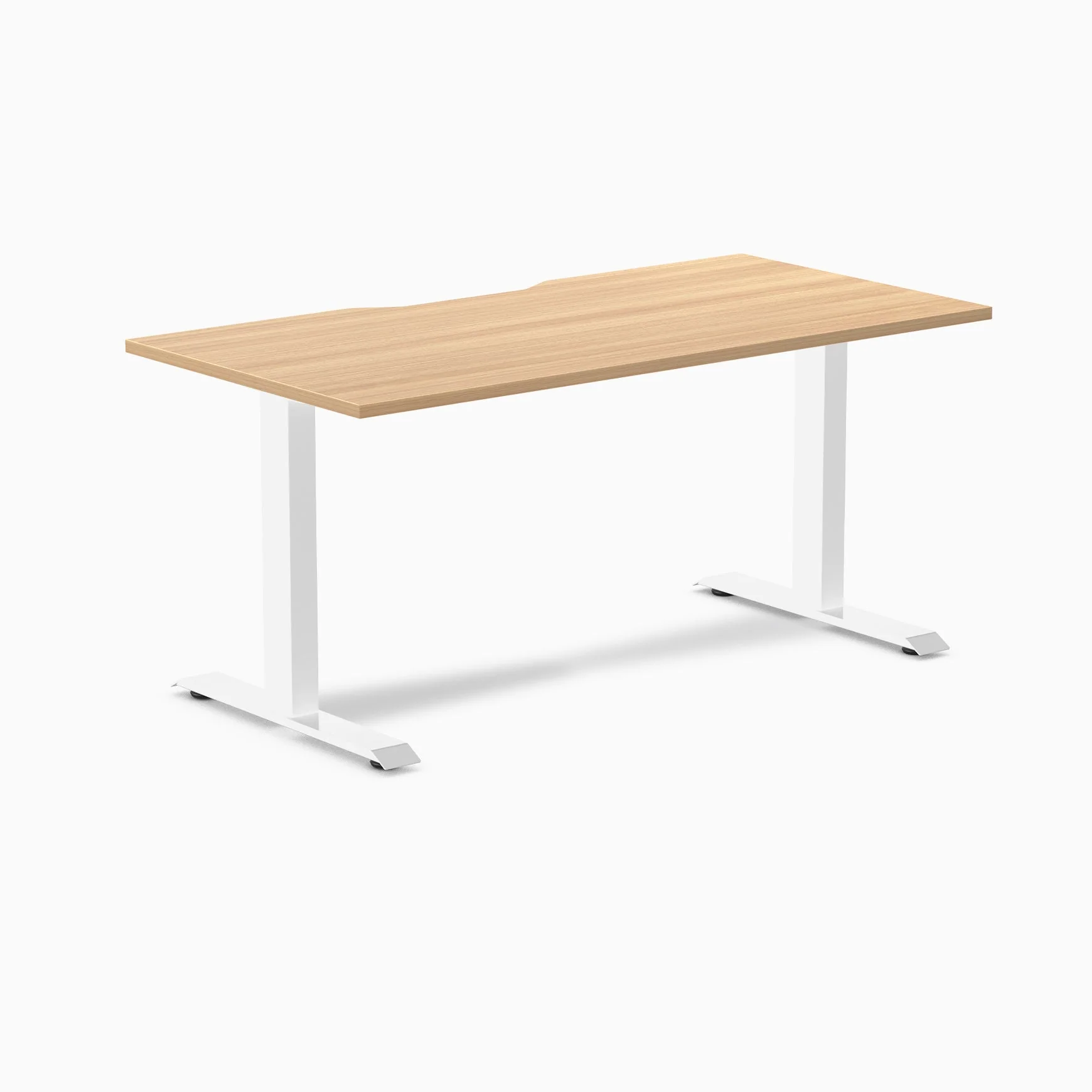 Desky Zero Scalloped Melamine Office Desk - Image 87