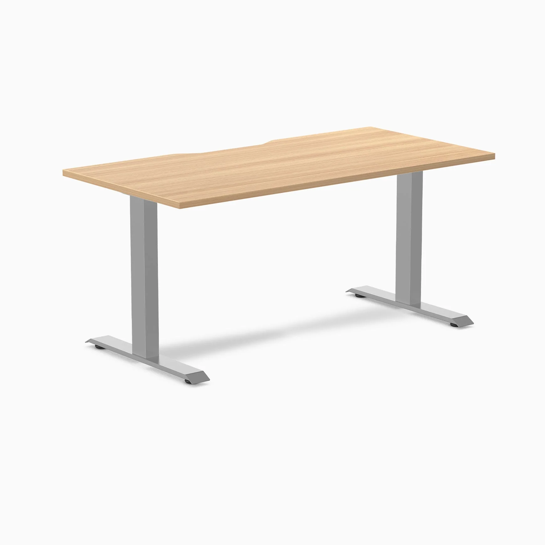 Desky Zero Scalloped Melamine Office Desk - Image 88
