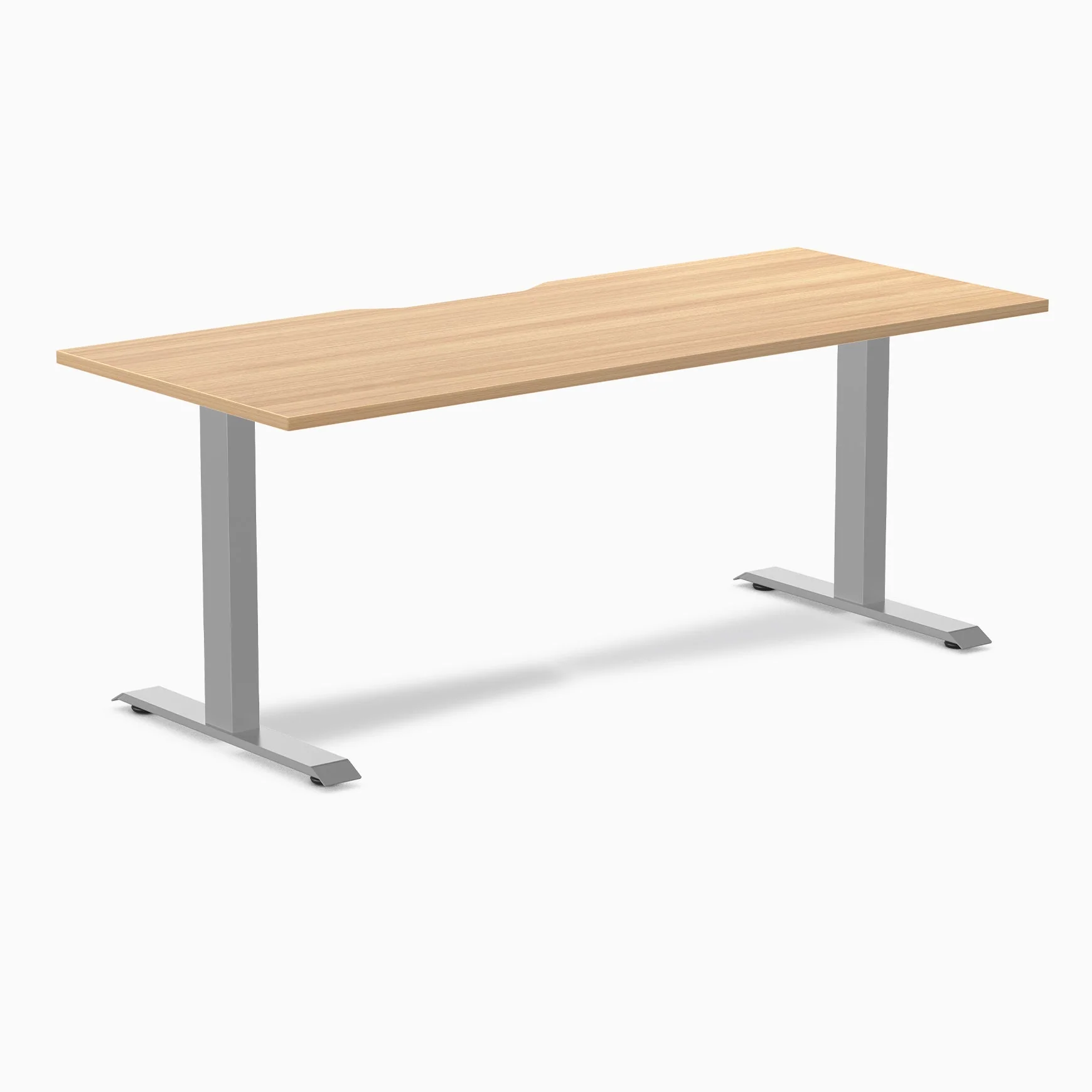 Desky Zero Scalloped Melamine Office Desk - Image 91