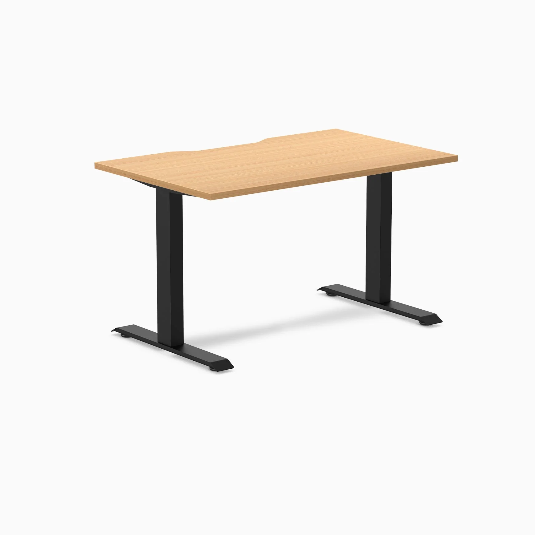 Desky Zero Scalloped Melamine Office Desk - Image 92