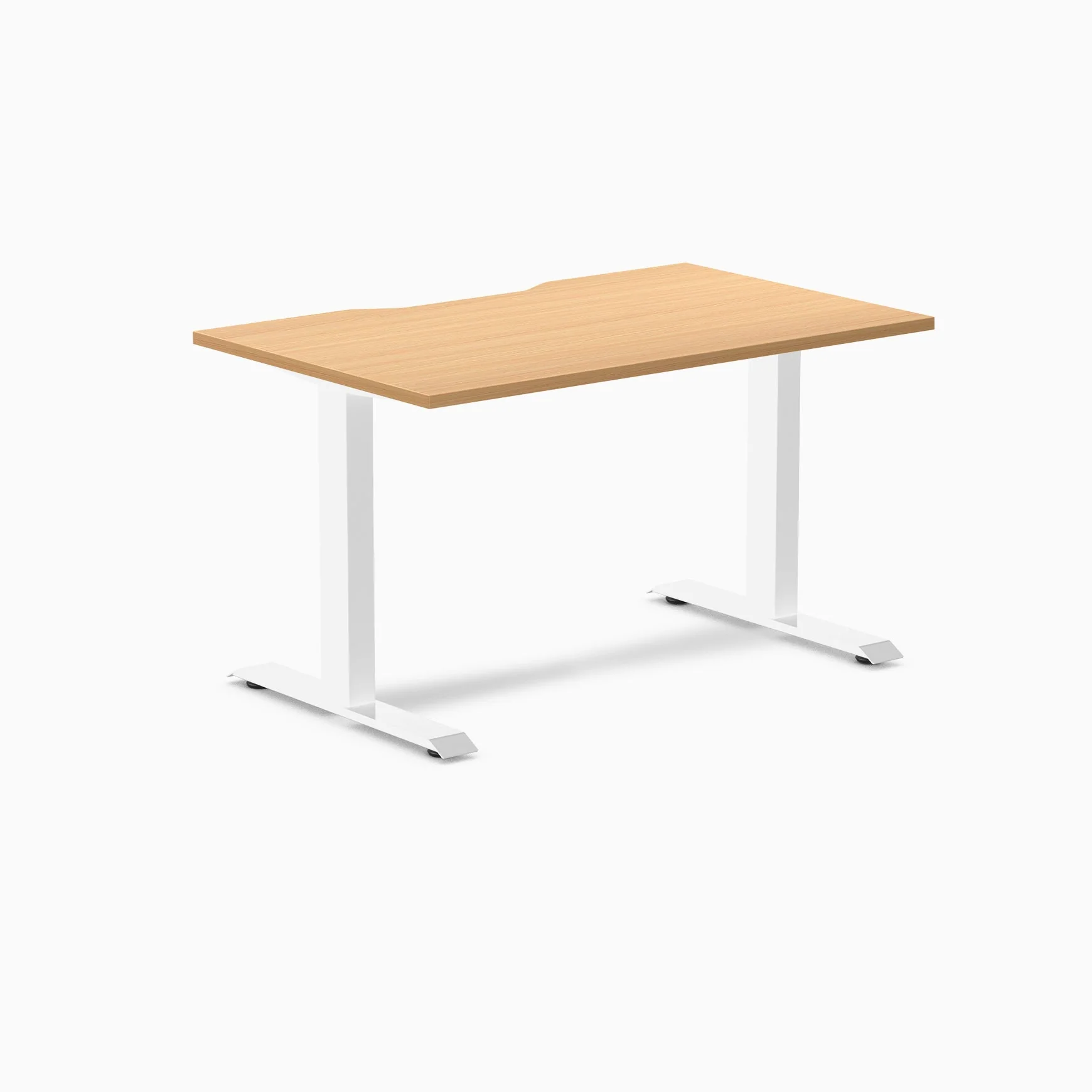 Desky Zero Scalloped Melamine Office Desk - Image 93