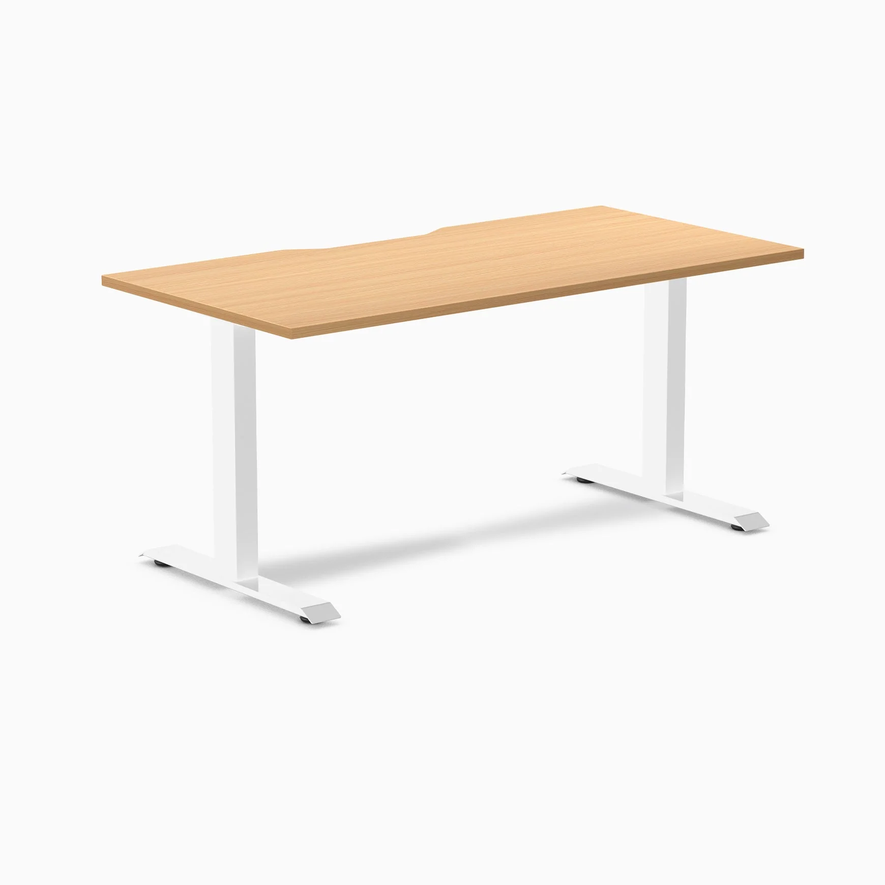 Desky Zero Scalloped Melamine Office Desk - Image 96