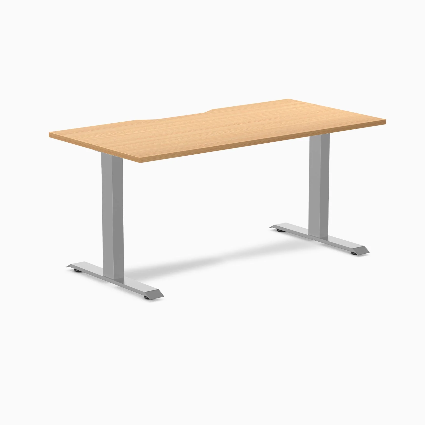 Desky Zero Scalloped Melamine Office Desk - Image 97