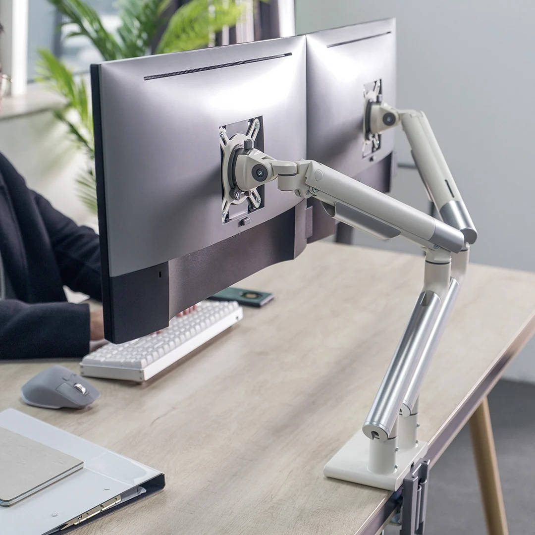 Desky Dual Slim Aluminium Monitor Arm - Image 5