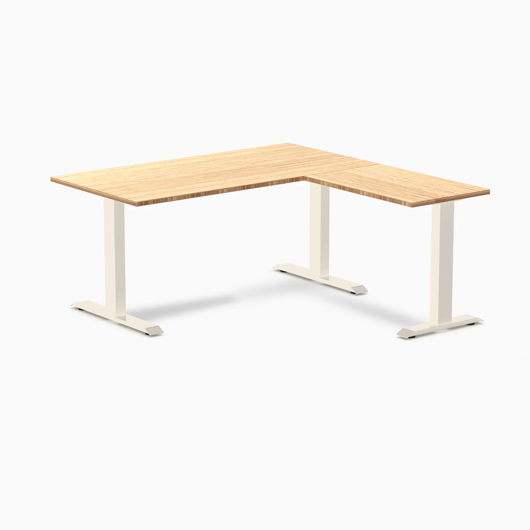 Desky Zero Bamboo L-Shape Office Desk - Image 21