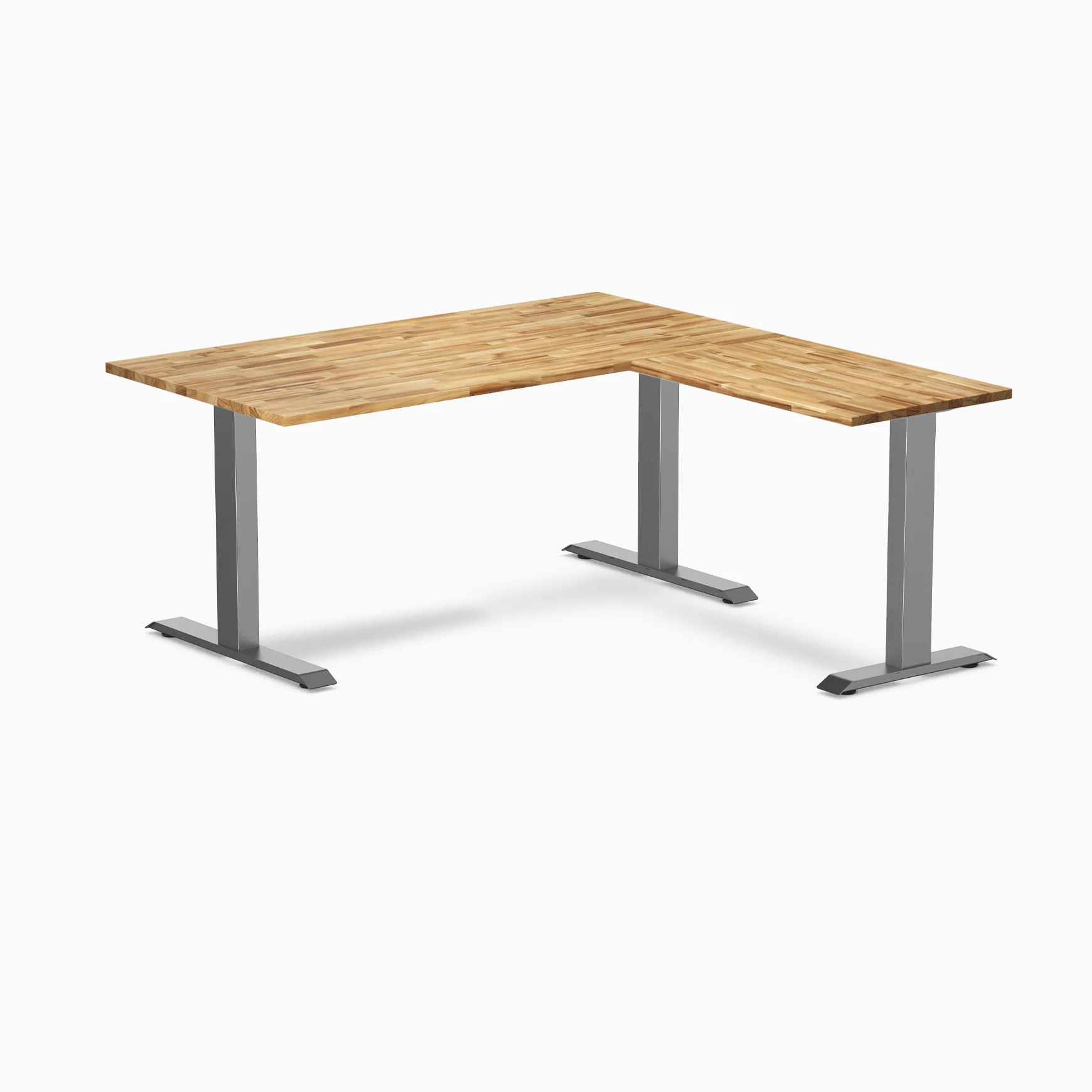 Desky Zero Hardwood L-Shape Office Desk - Image 100