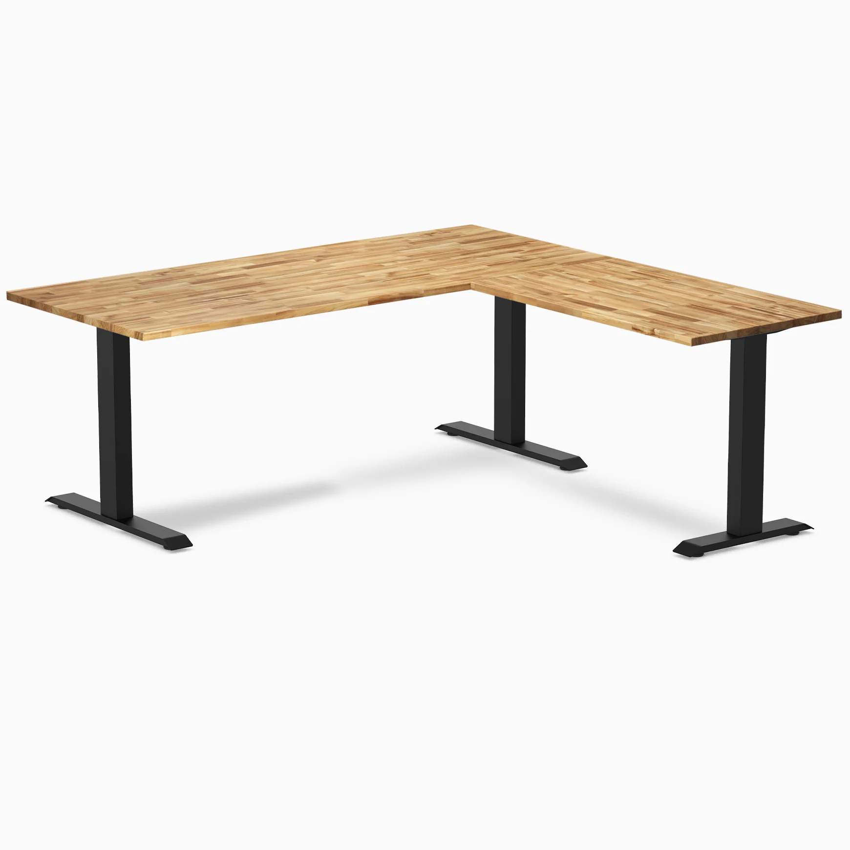 Desky Zero Hardwood L-Shape Office Desk - Image 105