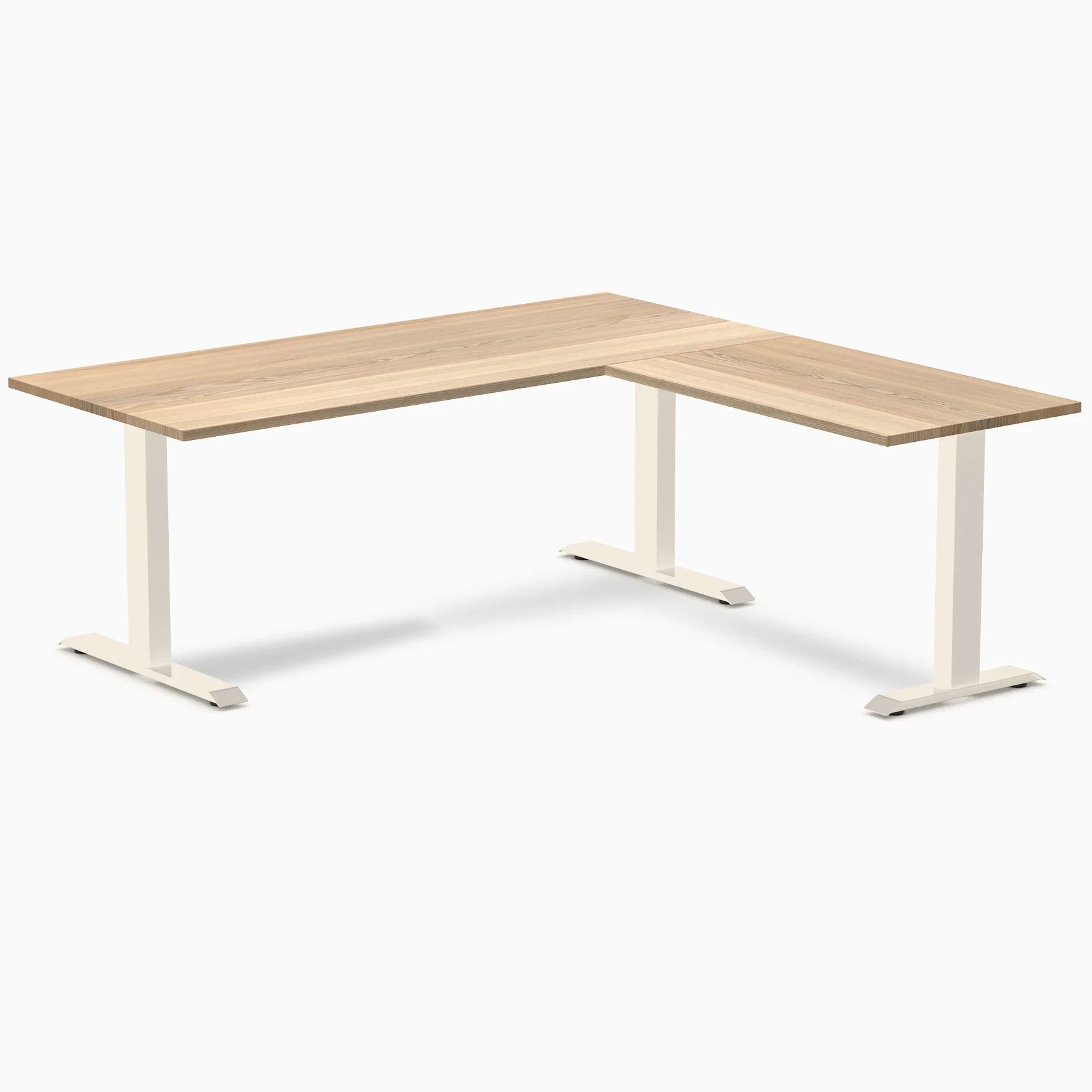 Desky Zero Hardwood L-Shape Office Desk - Image 110