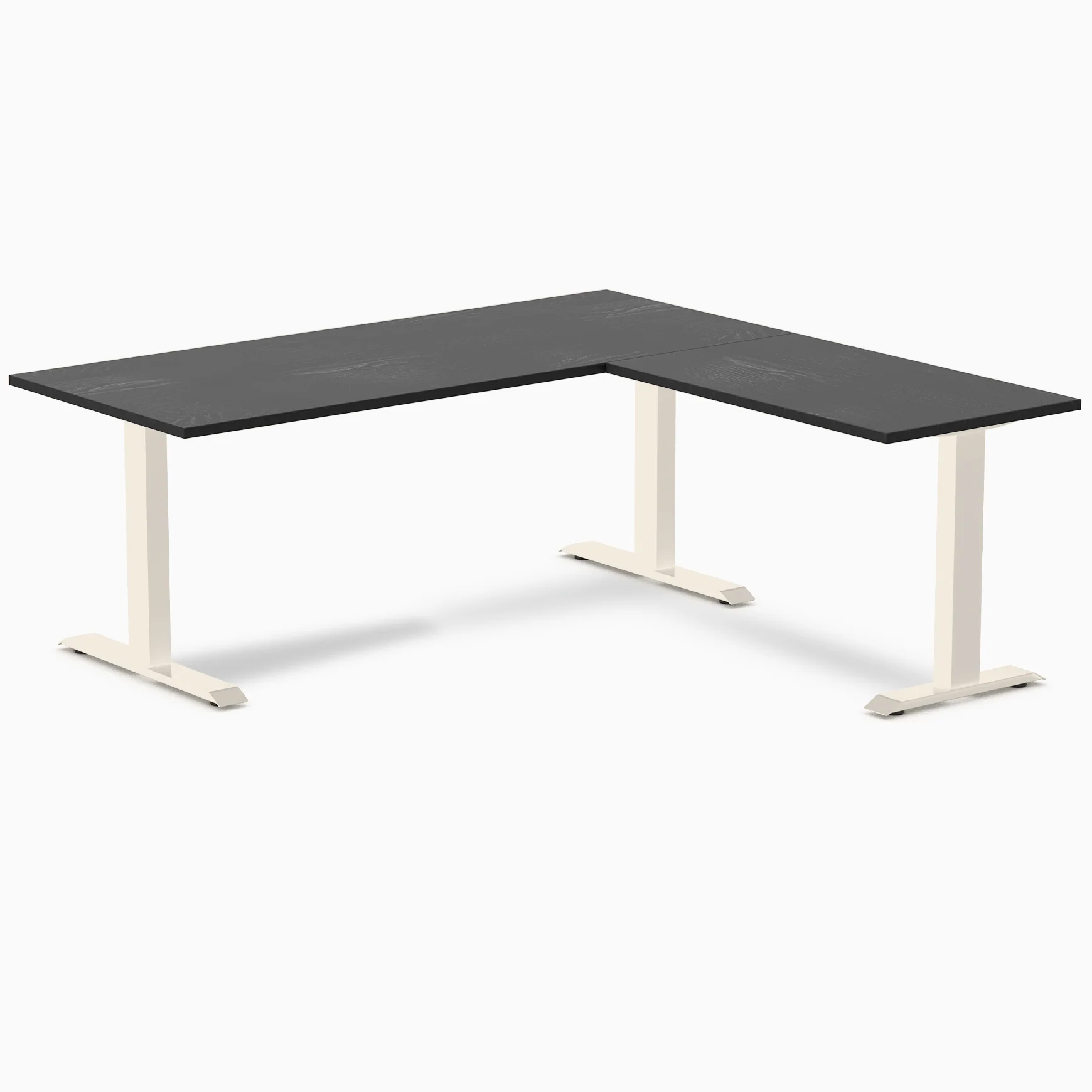 Desky Zero Hardwood L-Shape Office Desk - Image 119