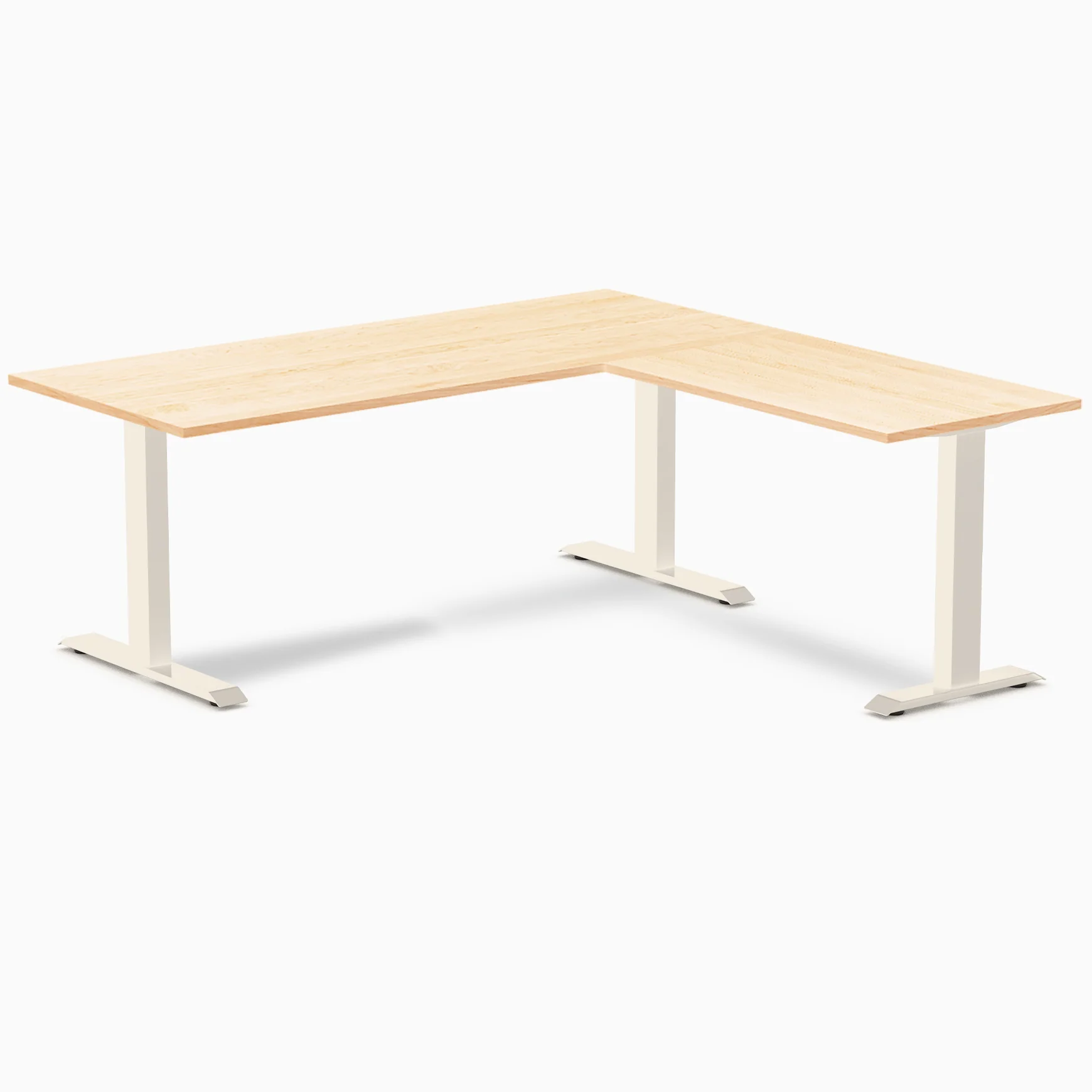 Desky Zero Hardwood L-Shape Office Desk - Image 121