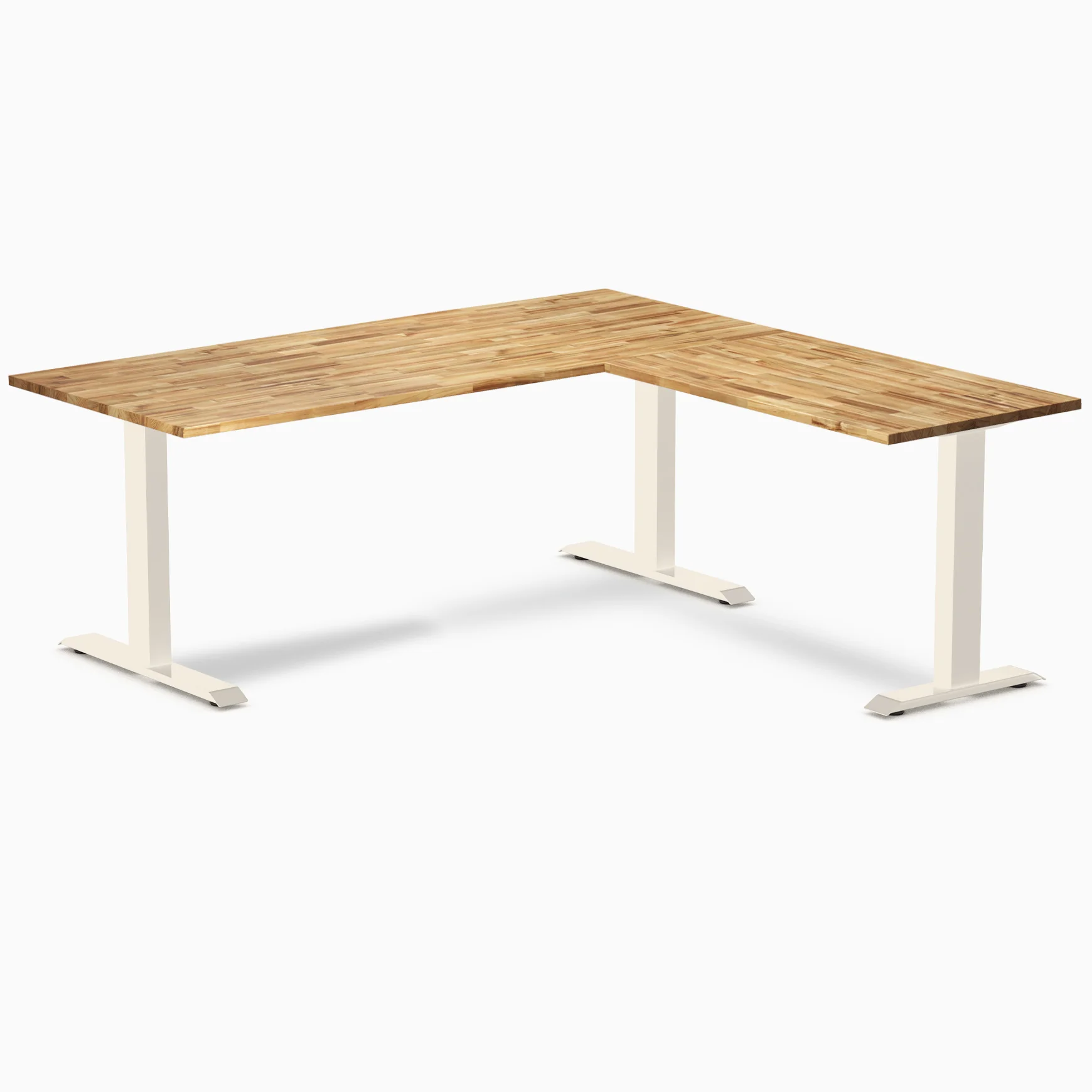 Desky Zero Hardwood L-Shape Office Desk - Image 123