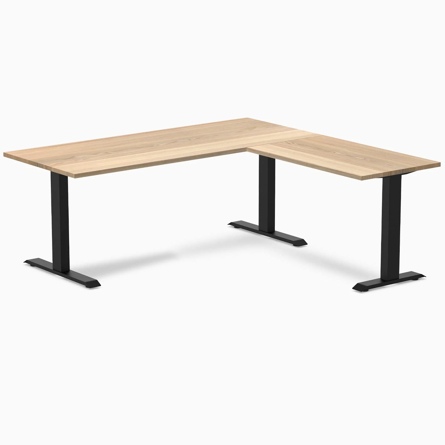 Desky Zero Hardwood L-Shape Office Desk - Image 45