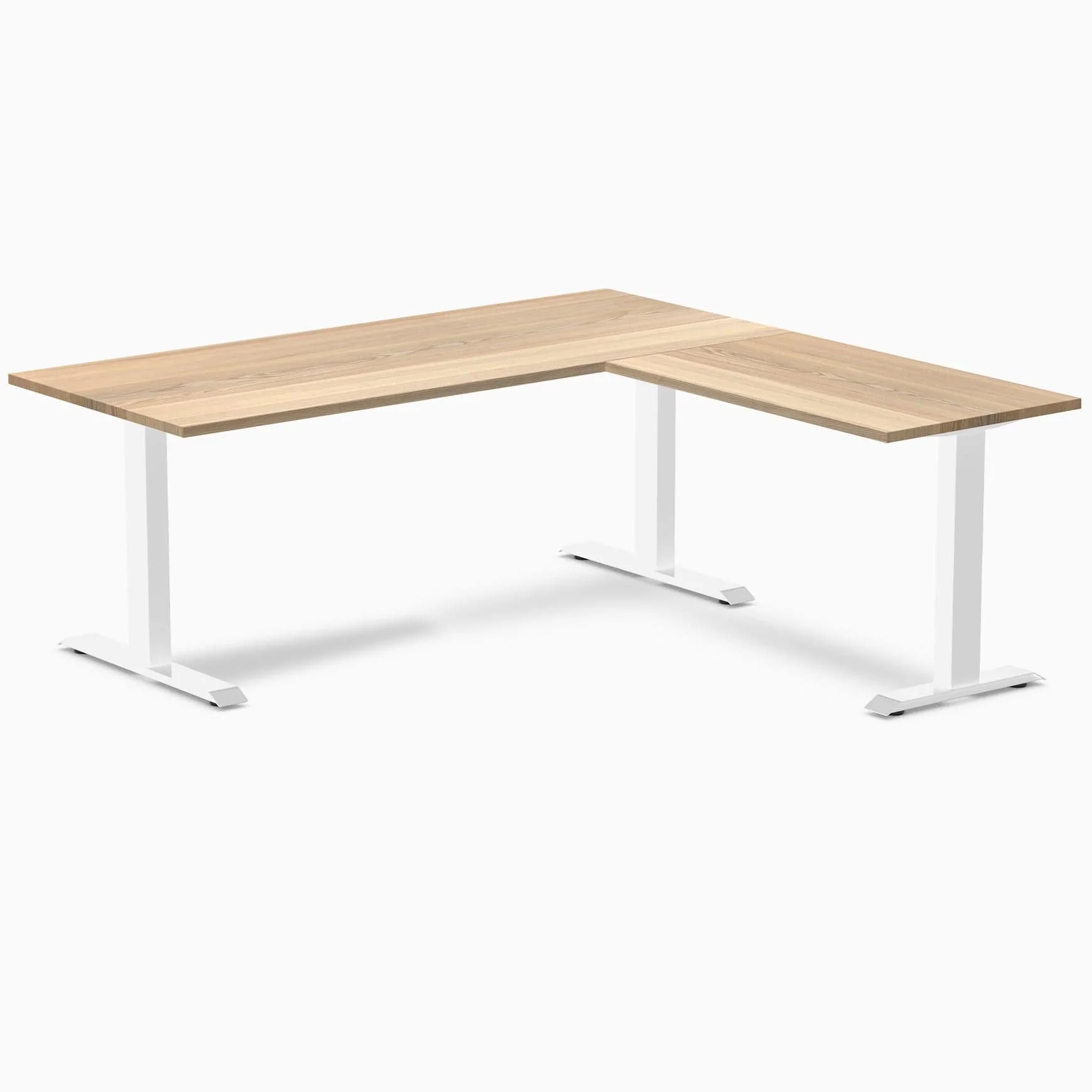 Desky Zero Hardwood L-Shape Office Desk - Image 46