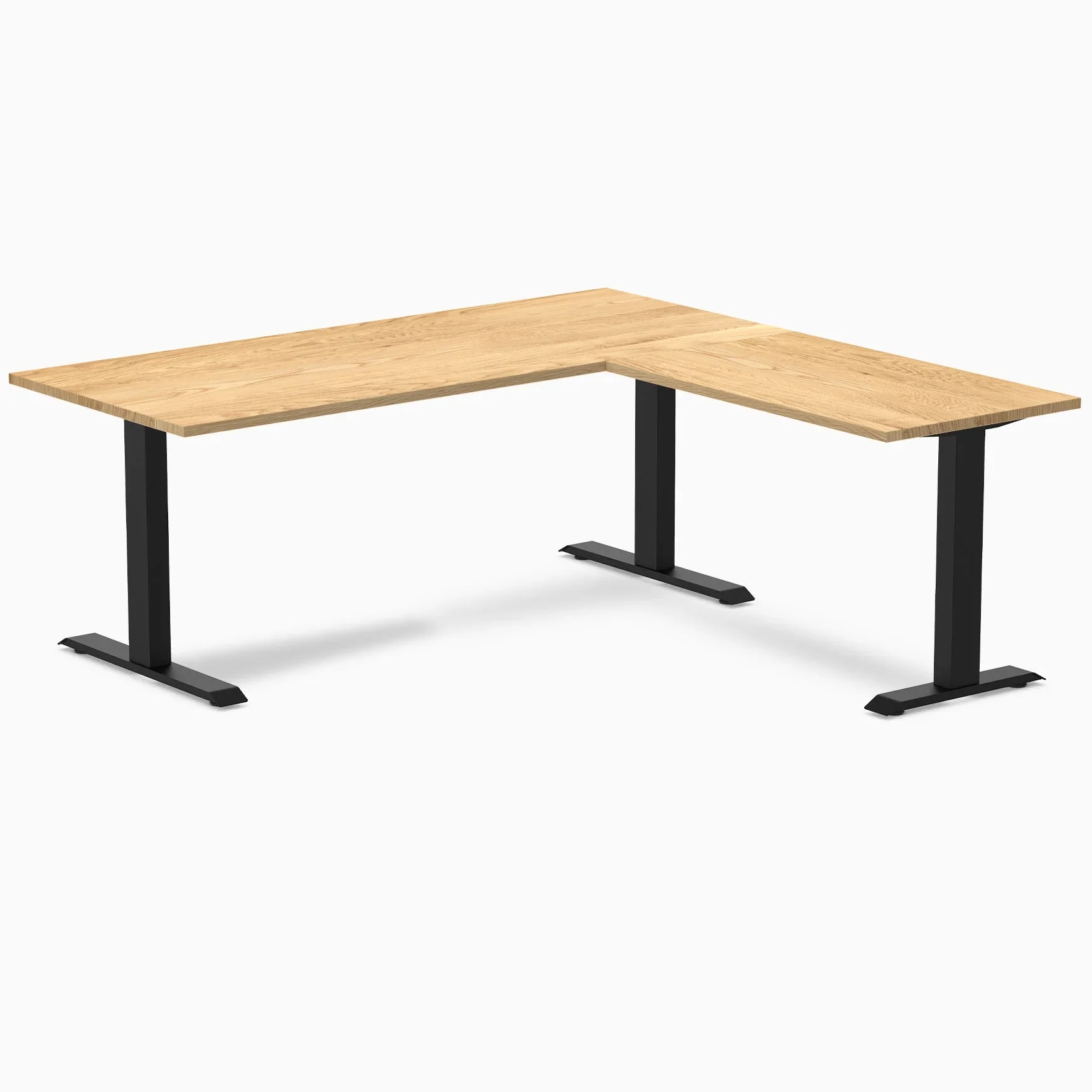 Desky Zero Hardwood L-Shape Office Desk - Image 84