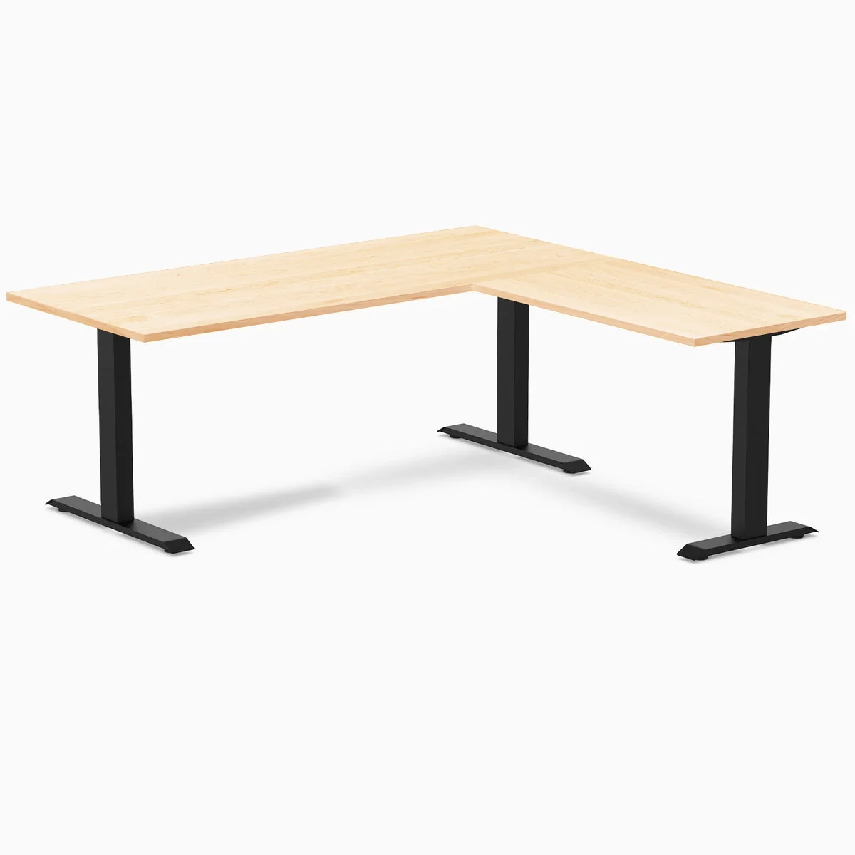 Desky Zero Hardwood L-Shape Office Desk - Image 94