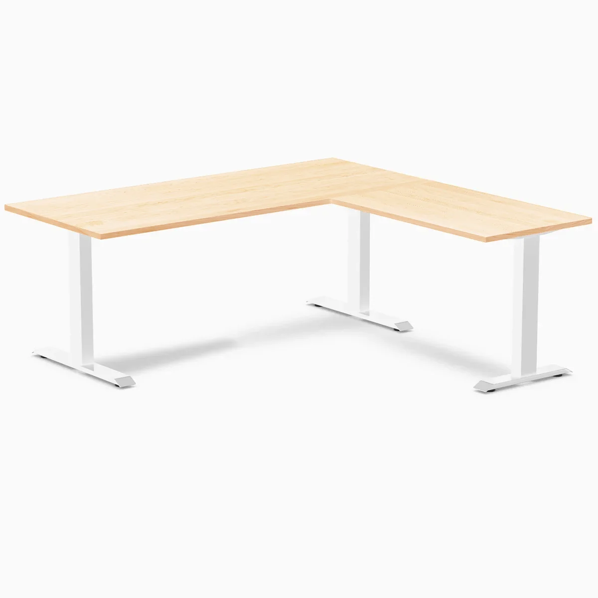 Desky Zero Hardwood L-Shape Office Desk - Image 95