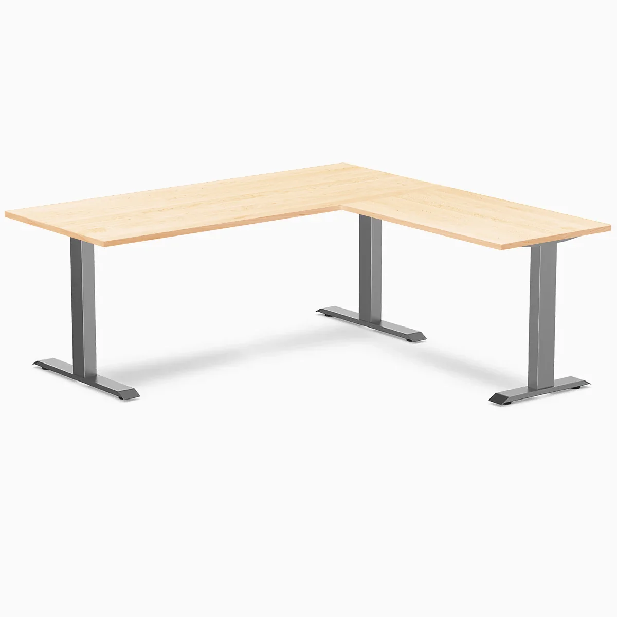 Desky Zero Hardwood L-Shape Office Desk - Image 96