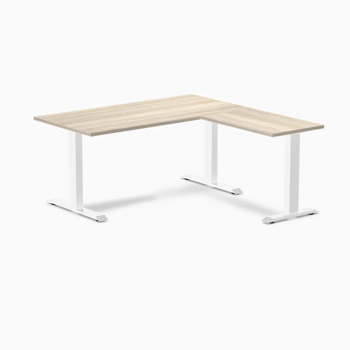 Desky Zero Melamine L-Shape Office Desk - Image 100