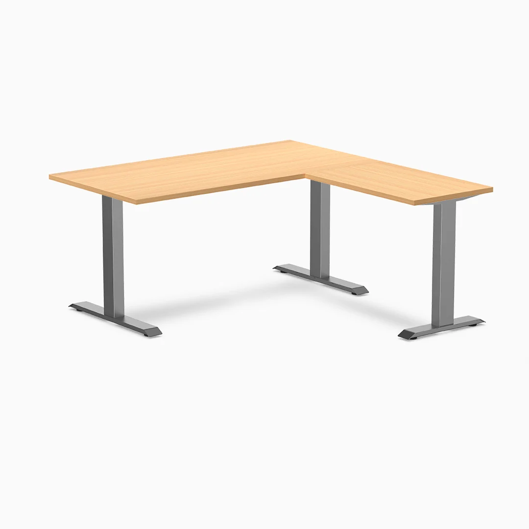 Desky Zero Melamine L-Shape Office Desk - Image 41