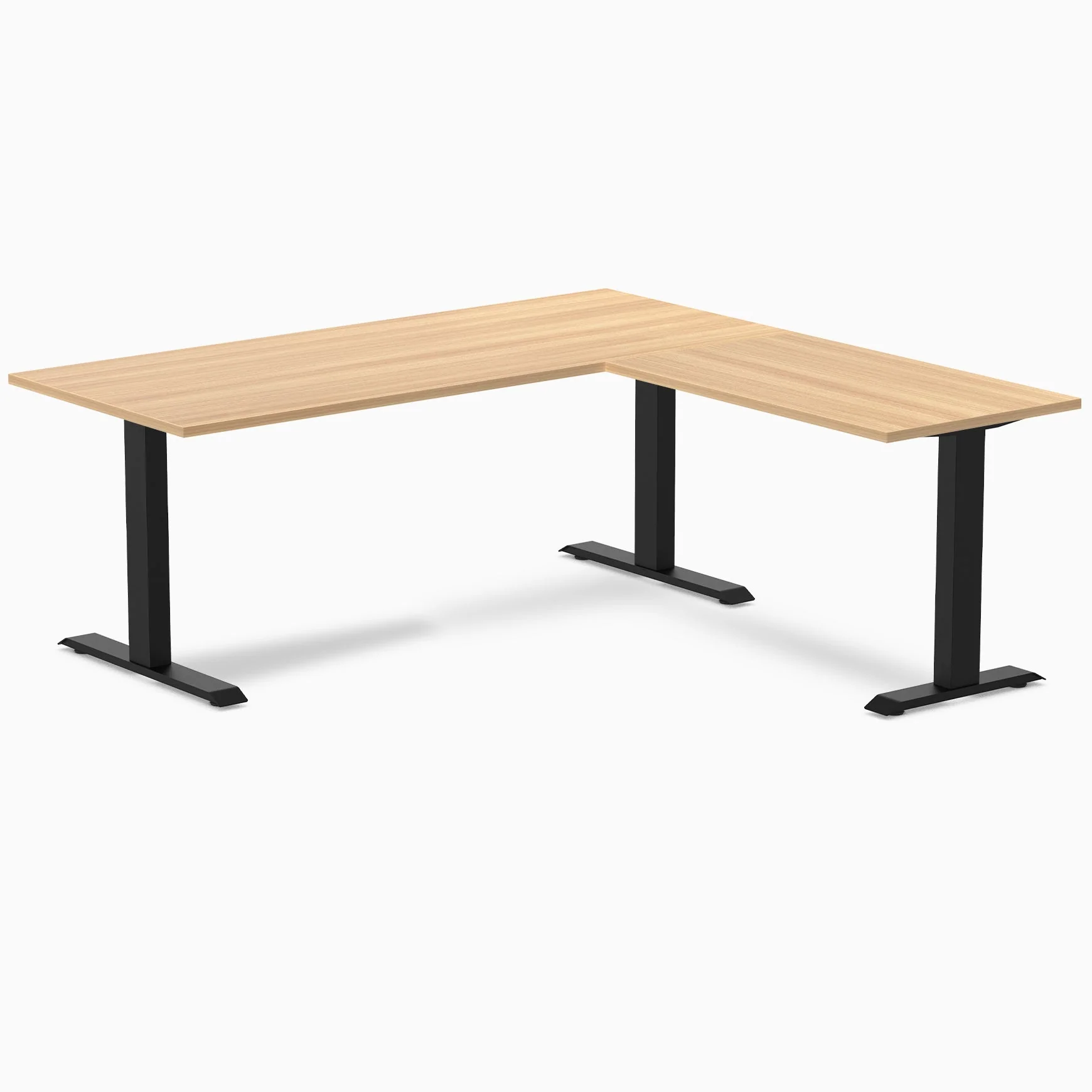 Desky Zero Melamine L-Shape Office Desk - Image 75