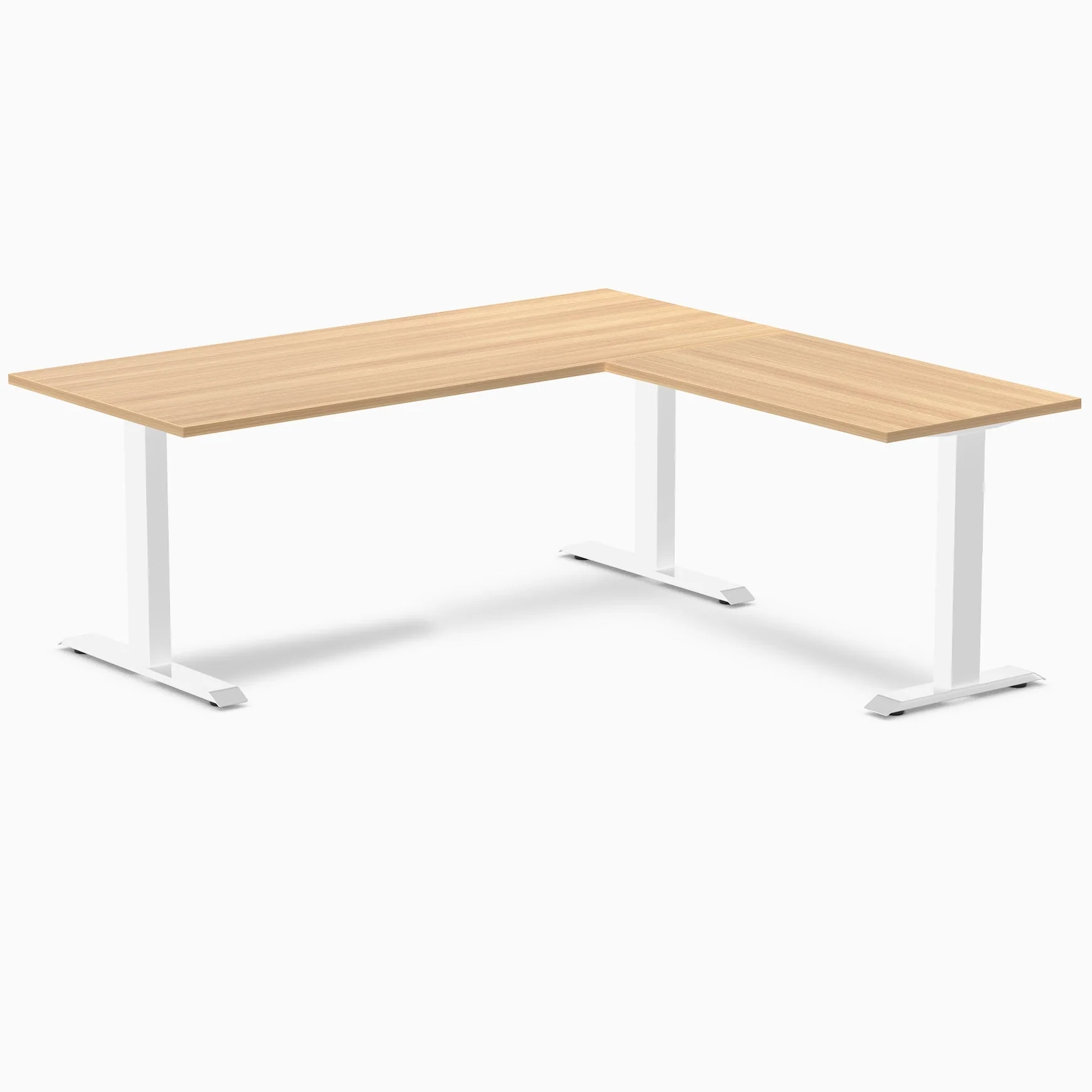 Desky Zero Melamine L-Shape Office Desk - Image 76