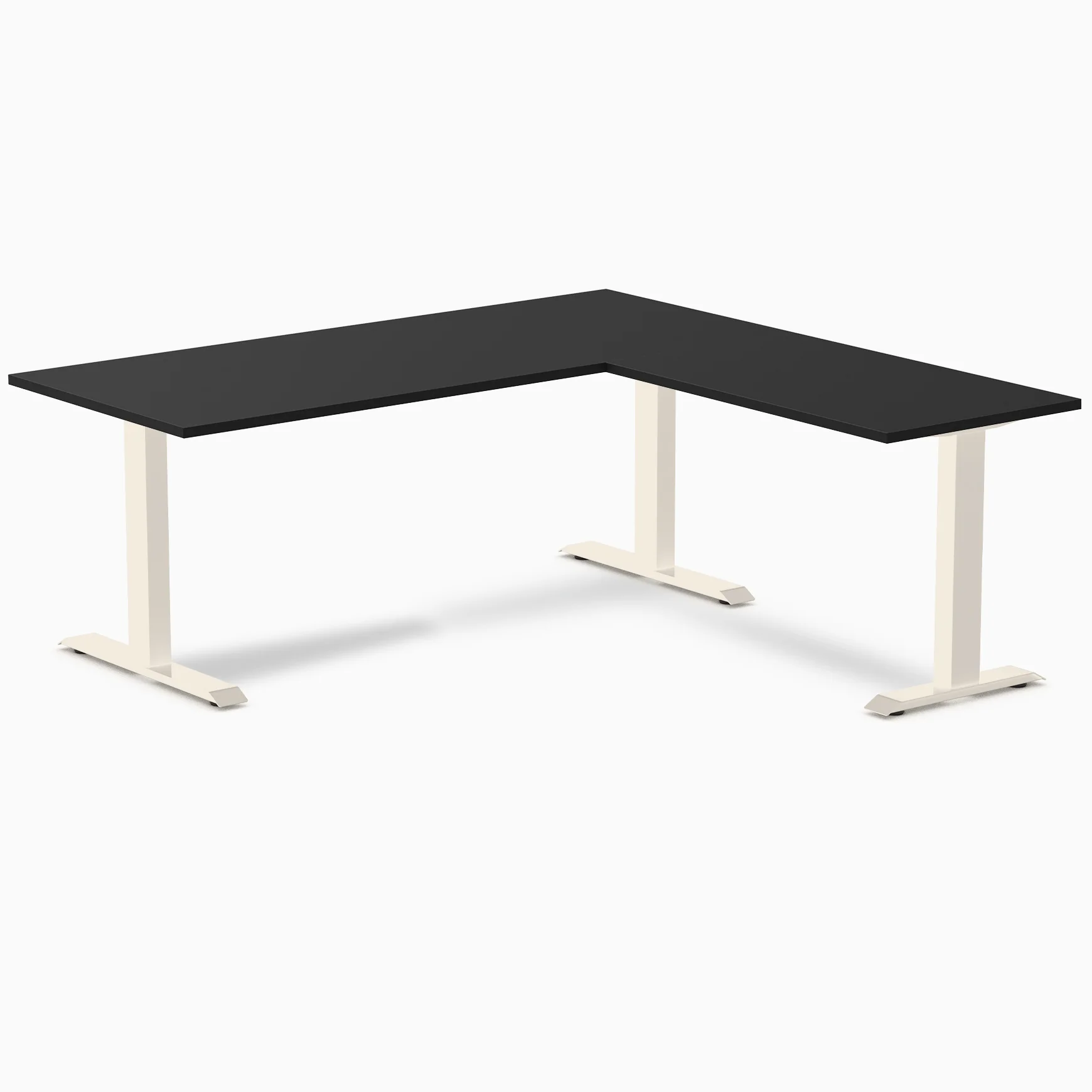 Desky Zero Melamine L-Shape Office Desk - Image 86