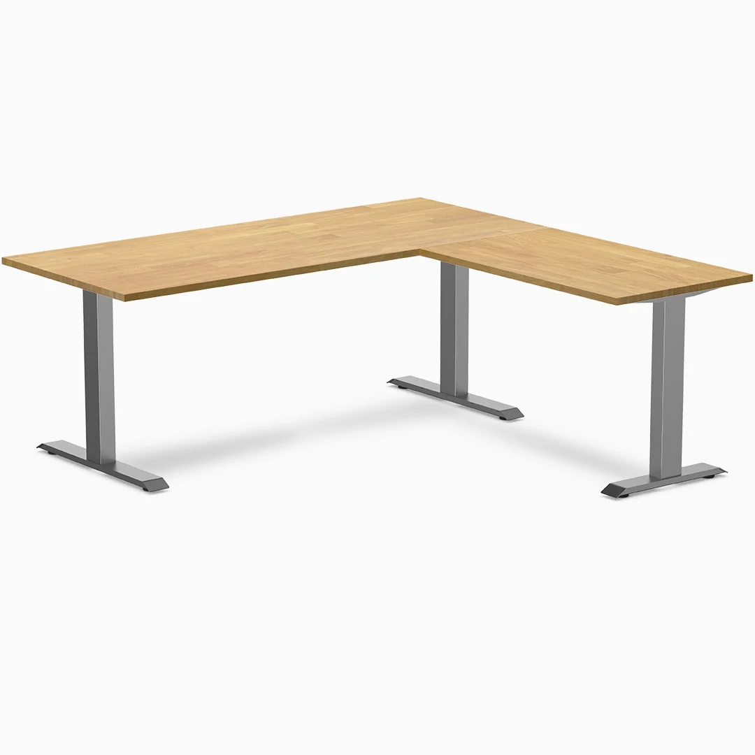 Desky Zero Rubberwood L-Shape Office Desk - Image 13