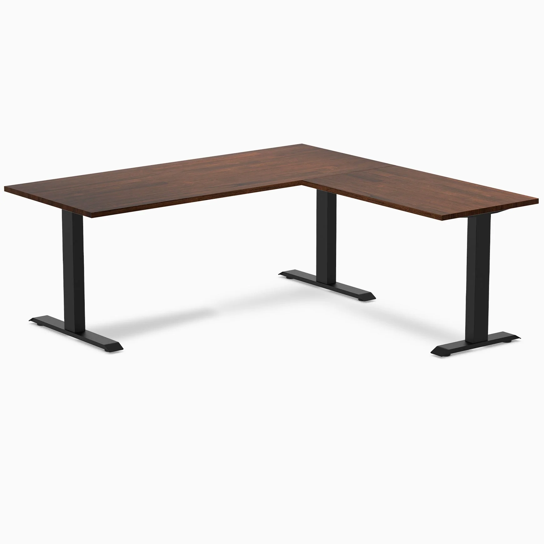Desky Zero Rubberwood L-Shape Office Desk - Image 19