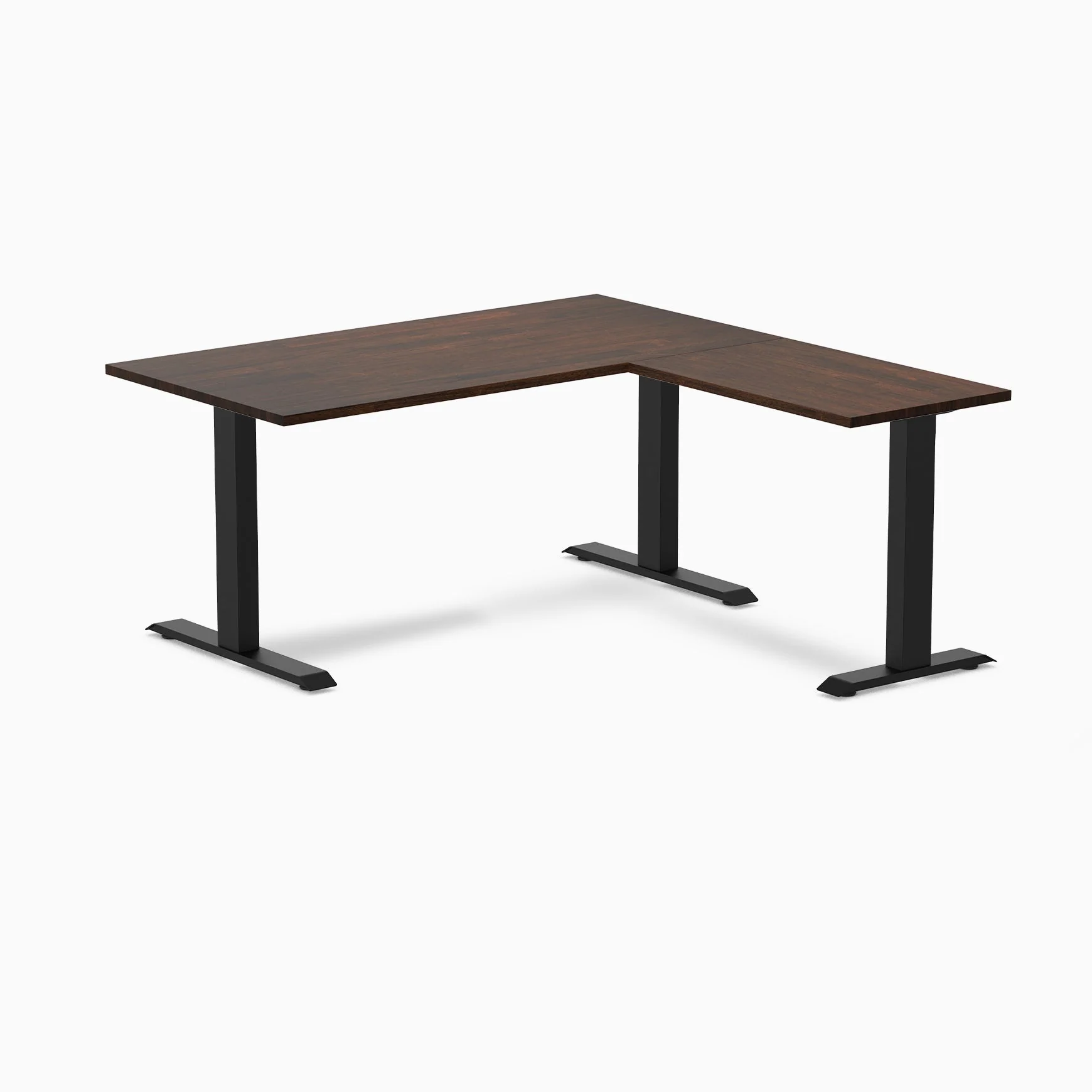 Desky Zero Rubberwood L-Shape Office Desk - Image 22