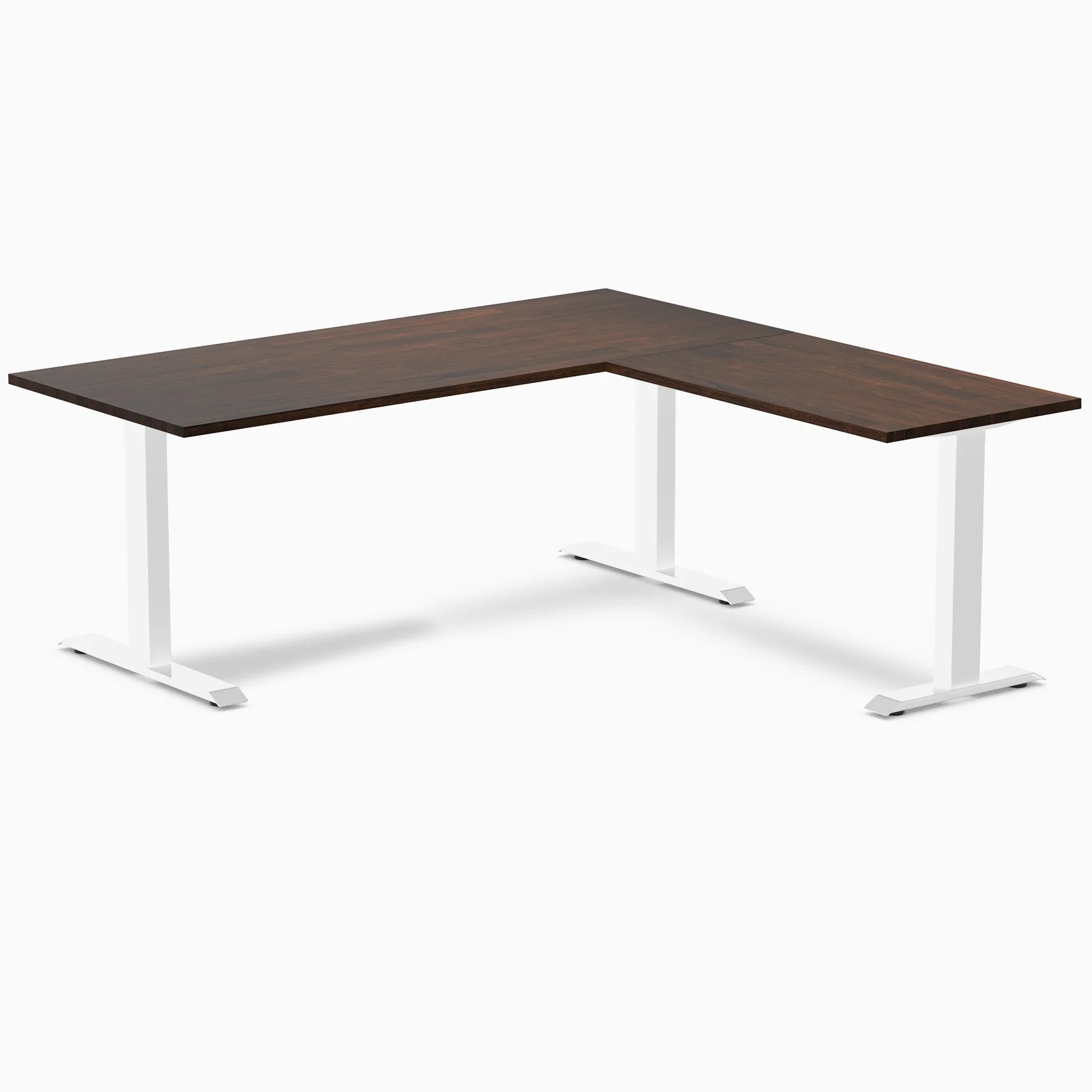 Desky Zero Rubberwood L-Shape Office Desk - Image 26