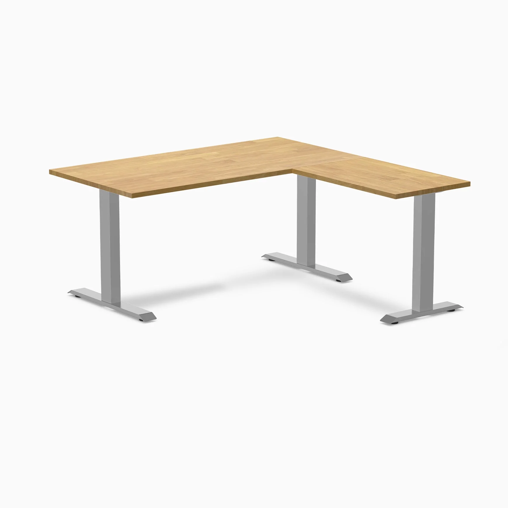 Desky Zero Rubberwood L-Shape Office Desk - Image 30