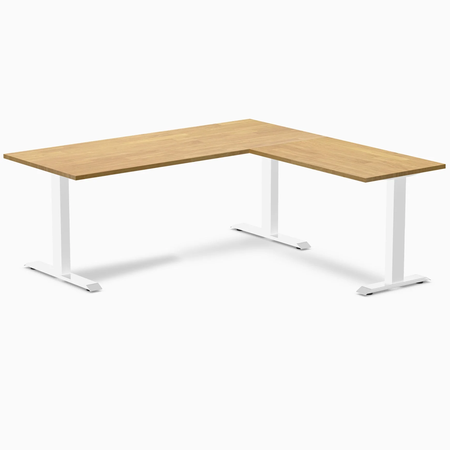 Desky Zero Rubberwood L-Shape Office Desk - Image 32