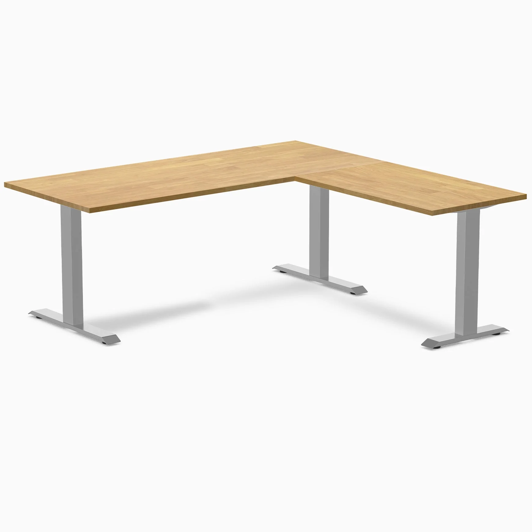 Desky Zero Rubberwood L-Shape Office Desk - Image 33