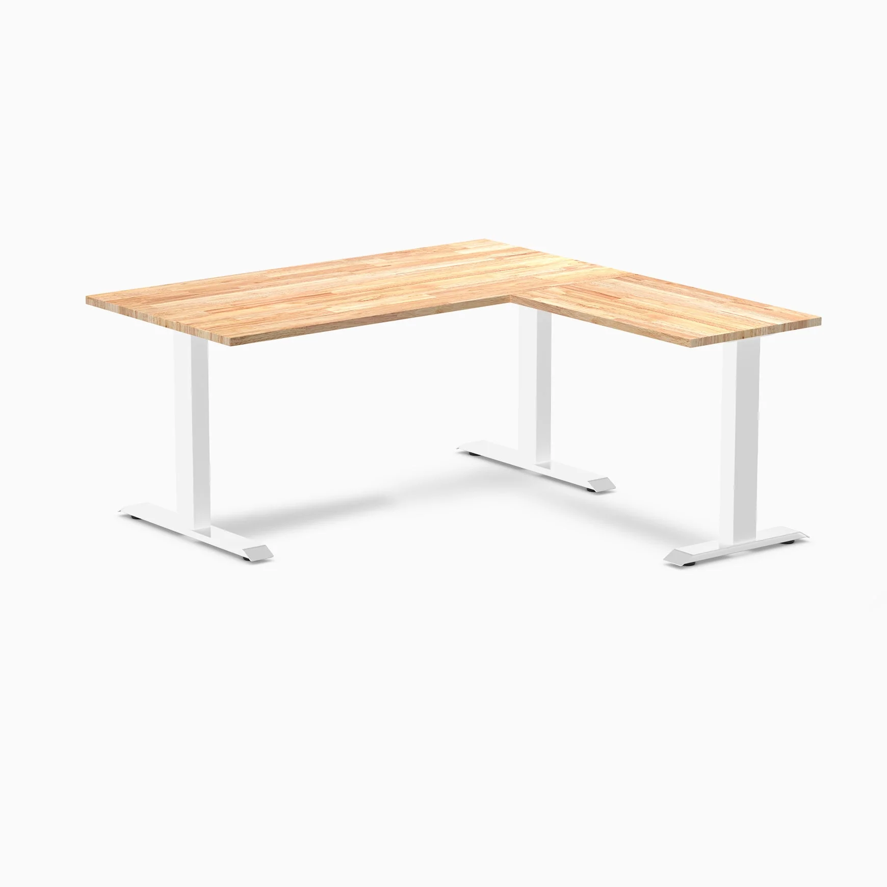 Desky Zero Rubberwood L-Shape Office Desk - Image 35