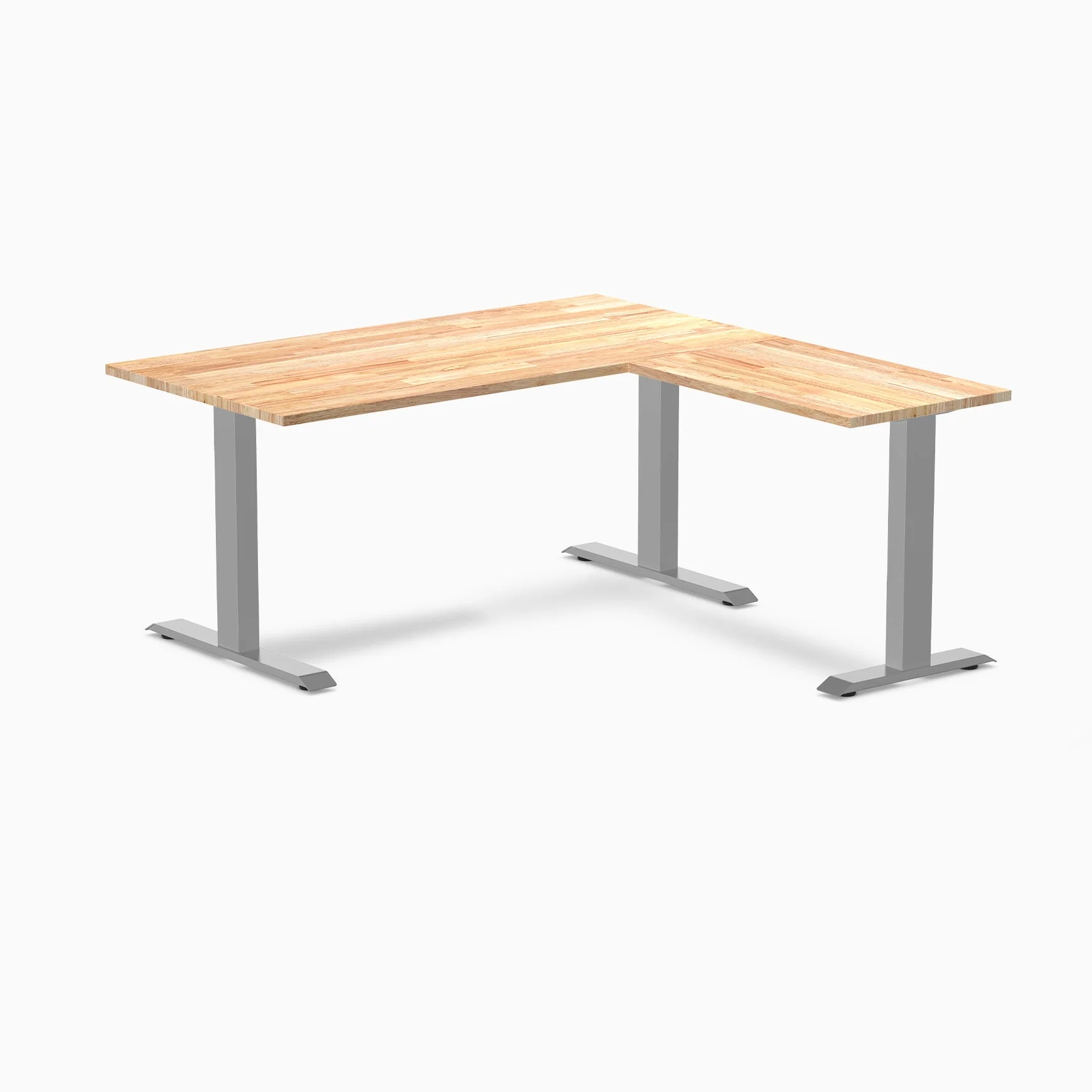 Desky Zero Rubberwood L-Shape Office Desk - Image 36