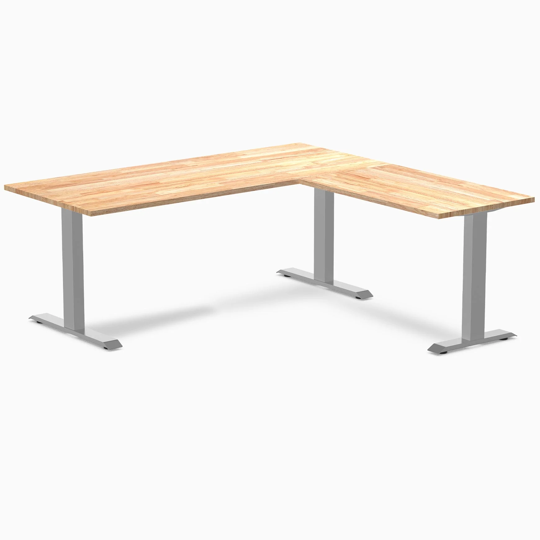 Desky Zero Rubberwood L-Shape Office Desk - Image 39