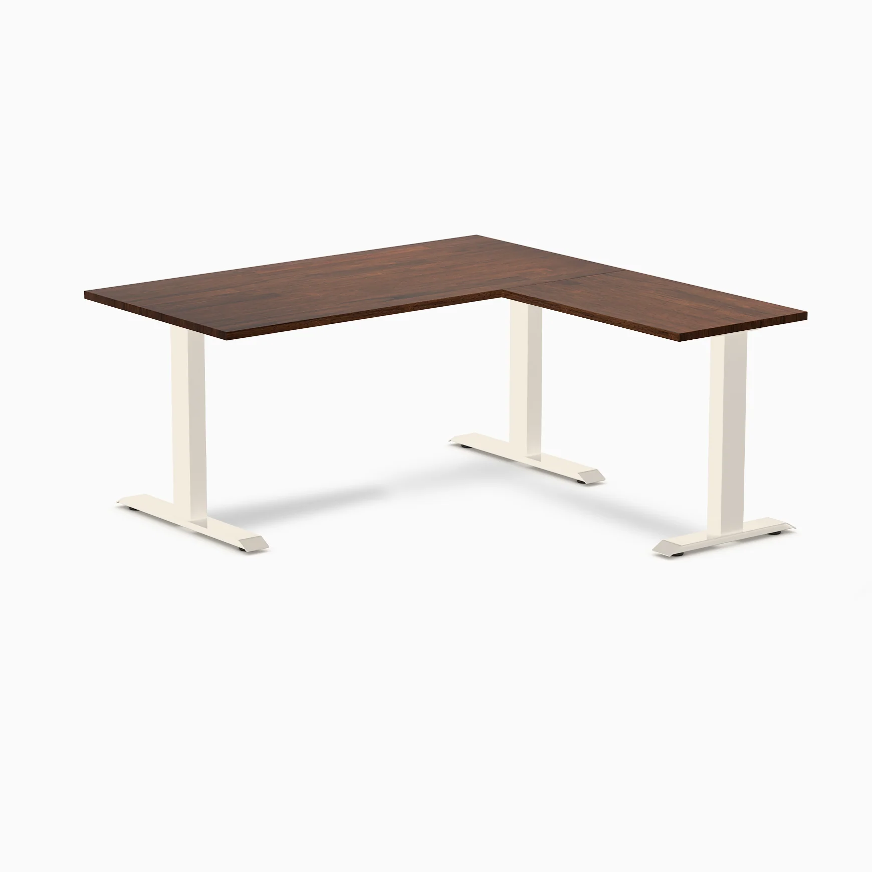 Desky Zero Rubberwood L-Shape Office Desk - Image 42
