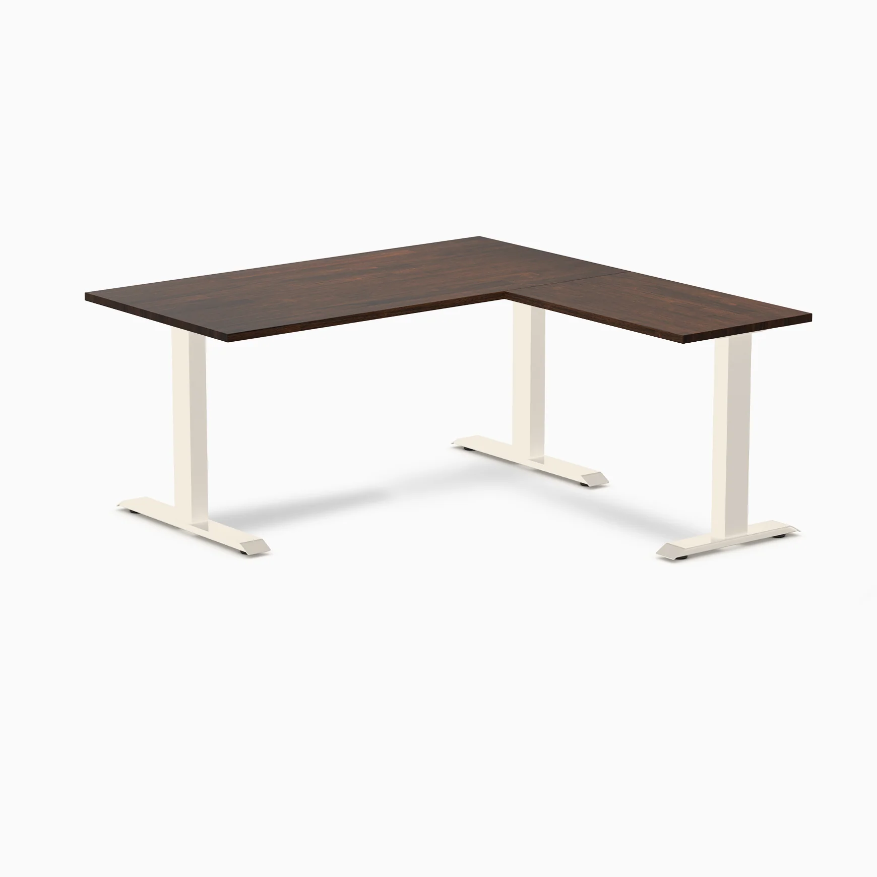 Desky Zero Rubberwood L-Shape Office Desk - Image 44