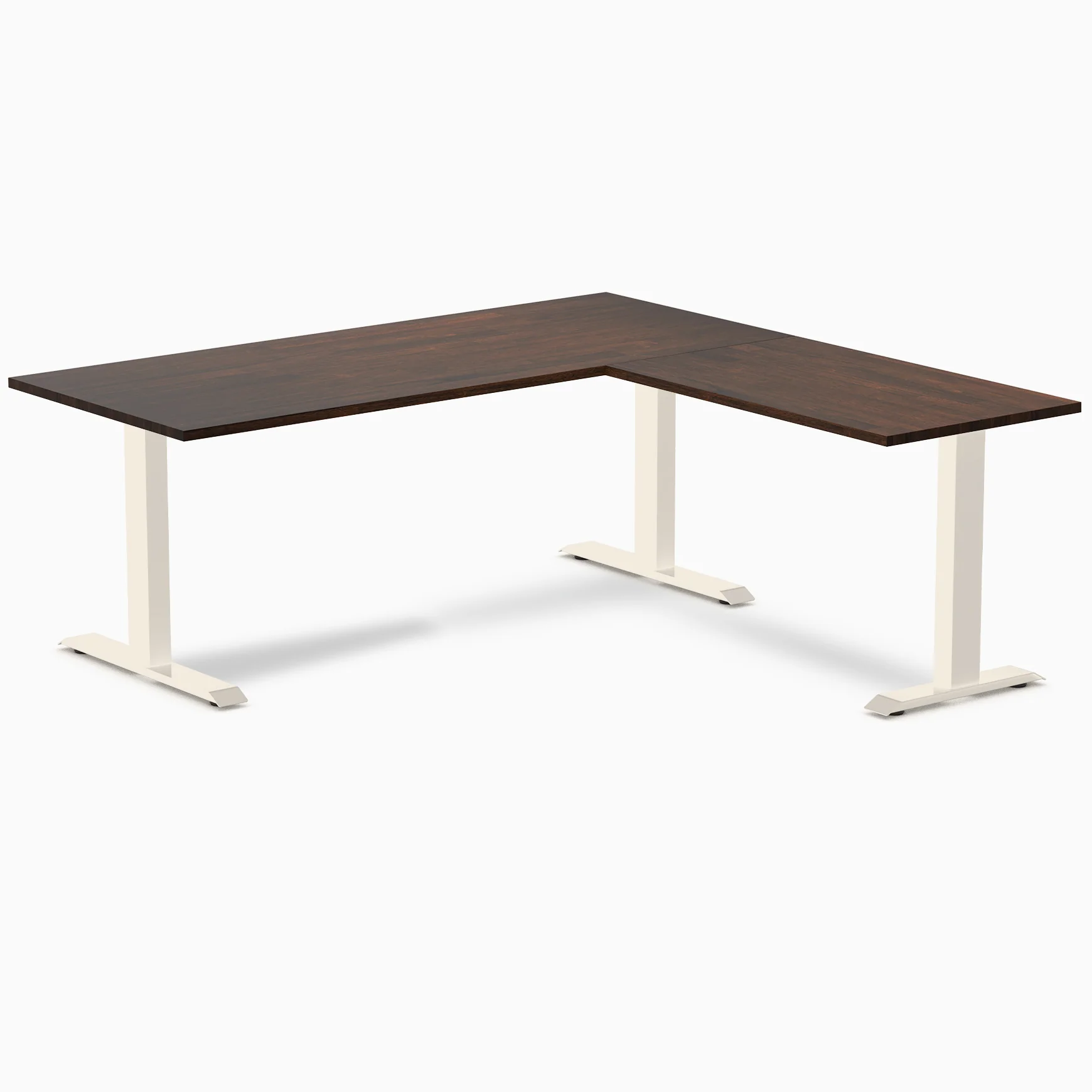 Desky Zero Rubberwood L-Shape Office Desk - Image 45