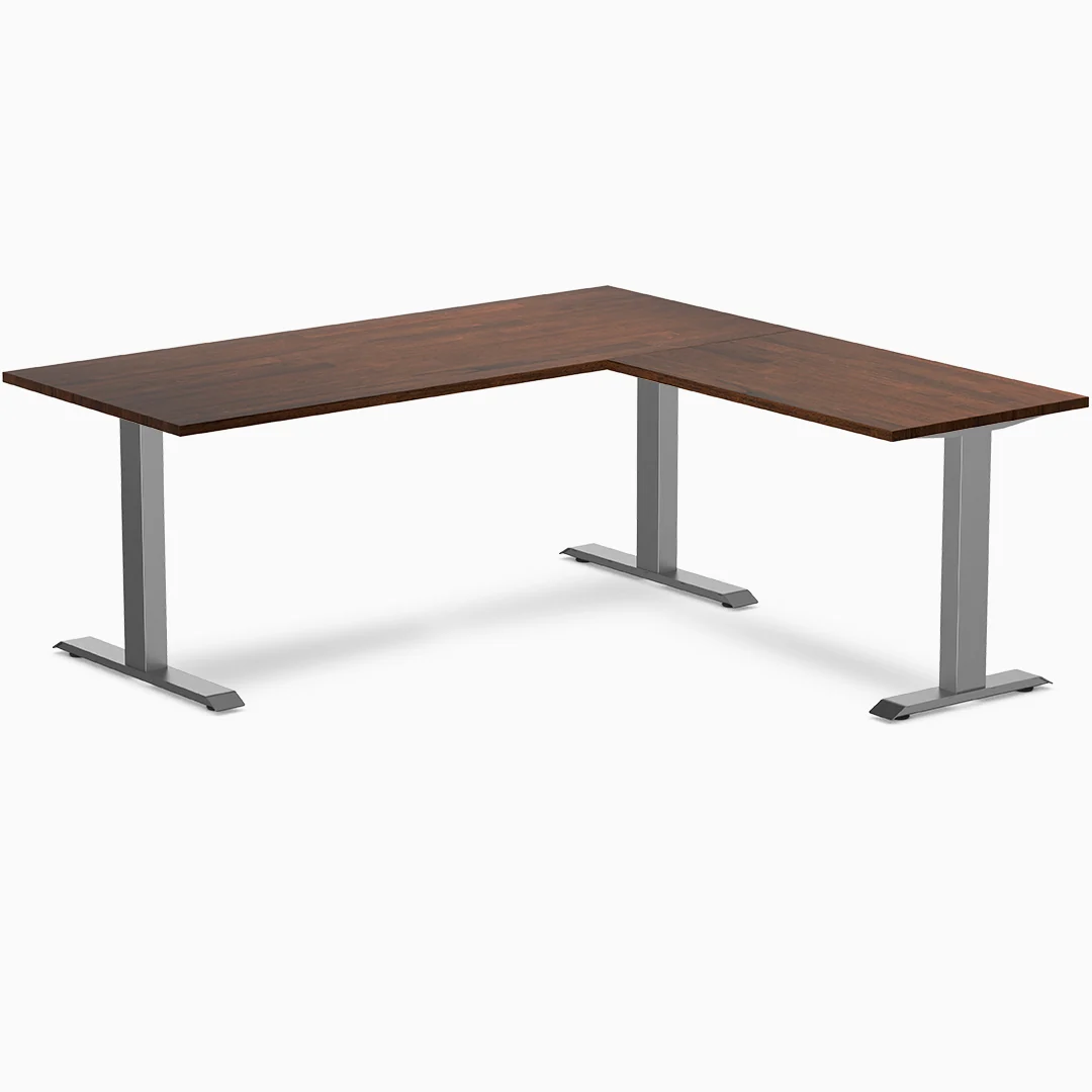 Desky Zero Rubberwood L-Shape Office Desk - Image 9